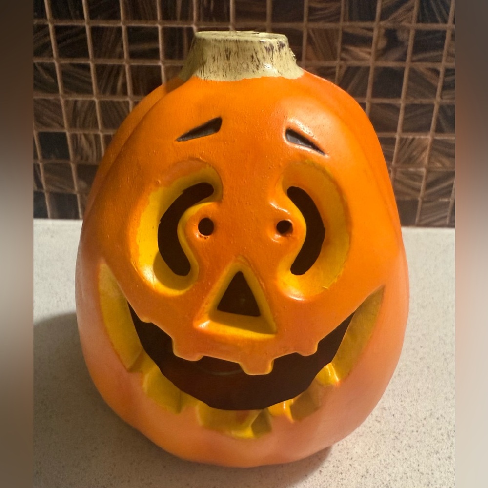 Vtg 90s 1998 The Paper Magic Group Inc Light Up Pumpkin Halloween Jack O Lantern